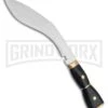 Tallen Raven Talon Black Kukri Fixed Blade Knife - Satin Plain