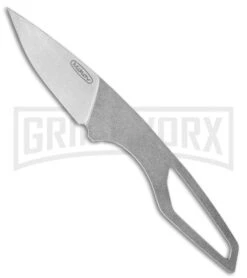 Mikov LIST Fixed Blade Neck Knife - Stonewash Plain