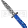 M-Tech Gothic Knifeskull Dagger Blue Fixed Blade Knife - Graphic Plain