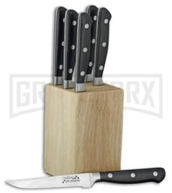 Rite Edge Cooking Pleasures 6 Piece Steak Knife Set - Satin Serr