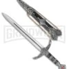 Rite-Edge Medieval Lord's Dagger Black Aluminum Fixed Blade Knife - Satin Plain