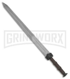Rite Edge Sword Of The Dragon Black Leather Sword - Mirror Plain