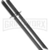 Rite Edge Twin Ninja Black Cord Wrapped Sword Set - Black Plain