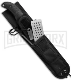 Schrade Extreme Survival SCHF37 Large Fixed Blade Knife - Black Plain -Elite Knives Shop schrade schf37 sheath cm large