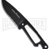 Schrade Extreme Survival SCHF5SN Neck Knife - Black Serr