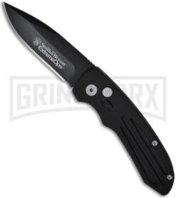 Smith & Wesson Extreme Ops SW50B Black Automatic Knife - Black Plain