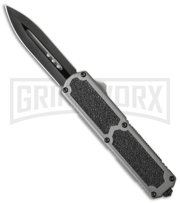 Titan Gray D/A OTF Automatic Knife - Dagger Black 1 Titan Gray D/A OTF Automatic Knife - Dagger Black